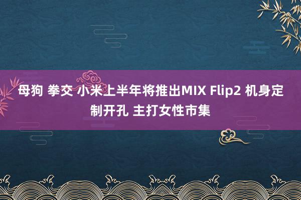 母狗 拳交 小米上半年将推出MIX Flip2 机身定制开孔 主打女性市集
